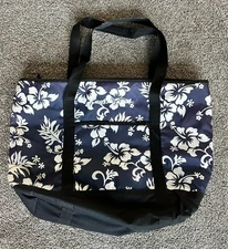 Large Blue Floral Keep Cool Insulated Bag