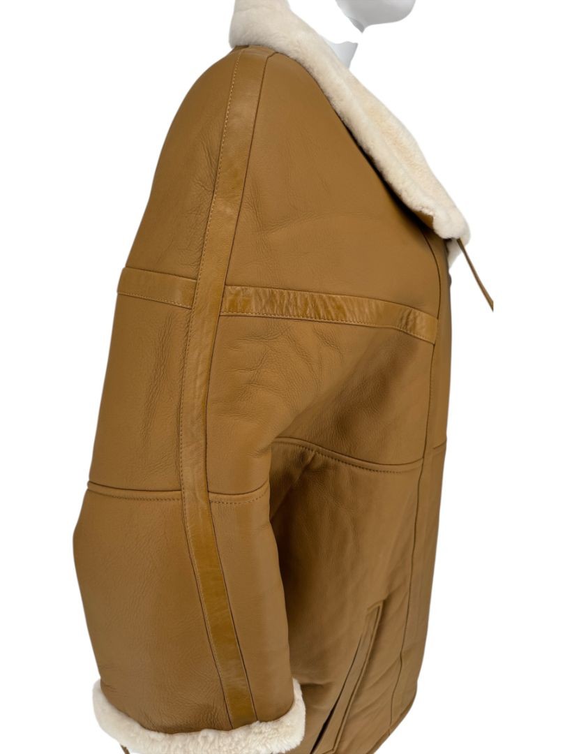 Saint Laurent Oversized Shearling Toggle Coat - S… - image 6