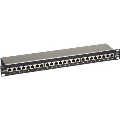 BlackBox JPS60A24 CAT6 Shielded Patch Panel 24-Port 1U