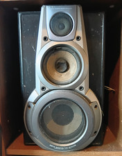 Wired 2.0 Channel Bookshelf Speakers 3-Way Rectangular Black/Silver