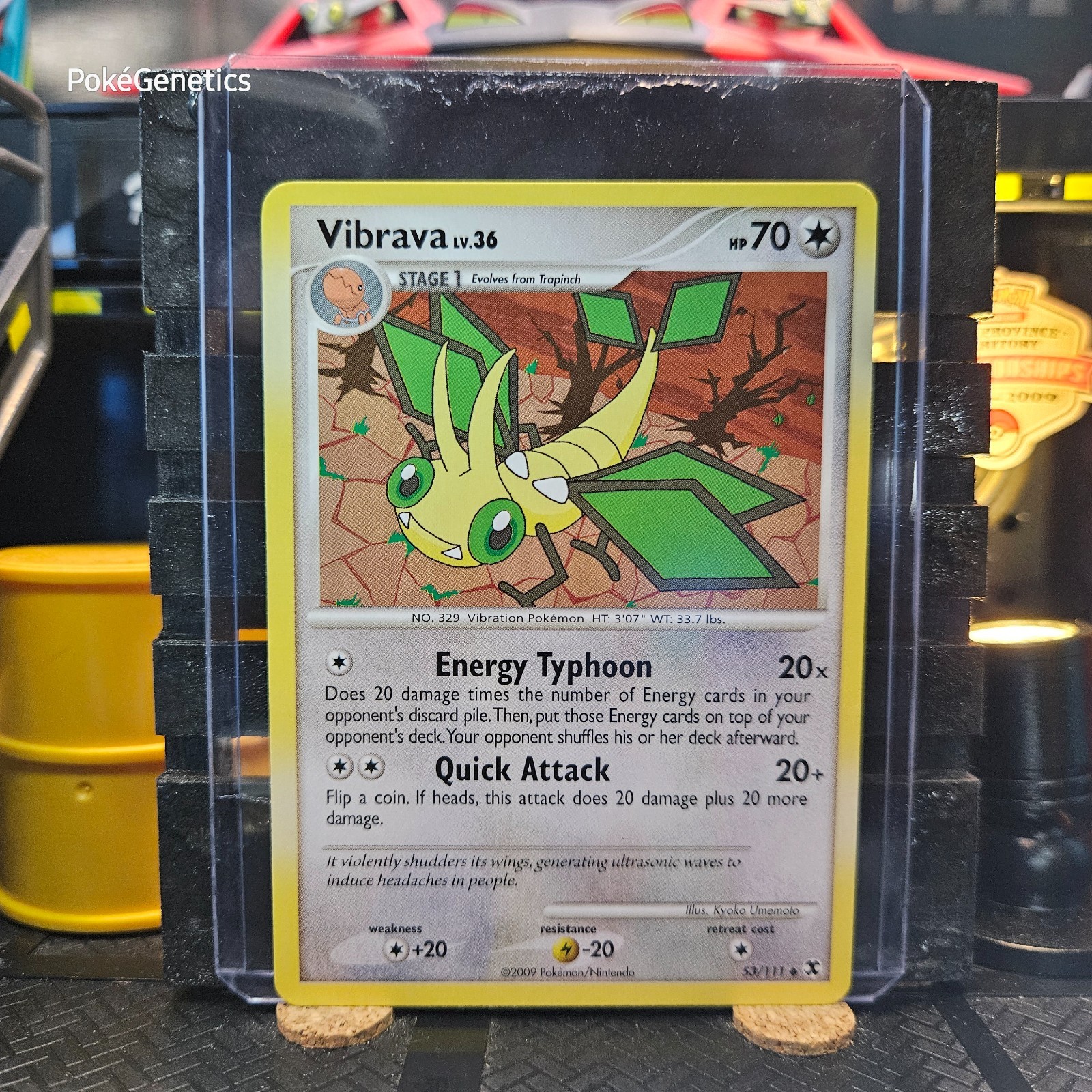 Vibrava Rising Rivals Pokémon TCG 53/111 Platinum Uncommon
