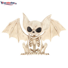 Faux Skeleton Vampire Bat Decoration, 4.5", Halloween by