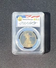 1986 W Gold $50 American Eagle Reagan Signed 1oz PCGS PR 69 DCAM
