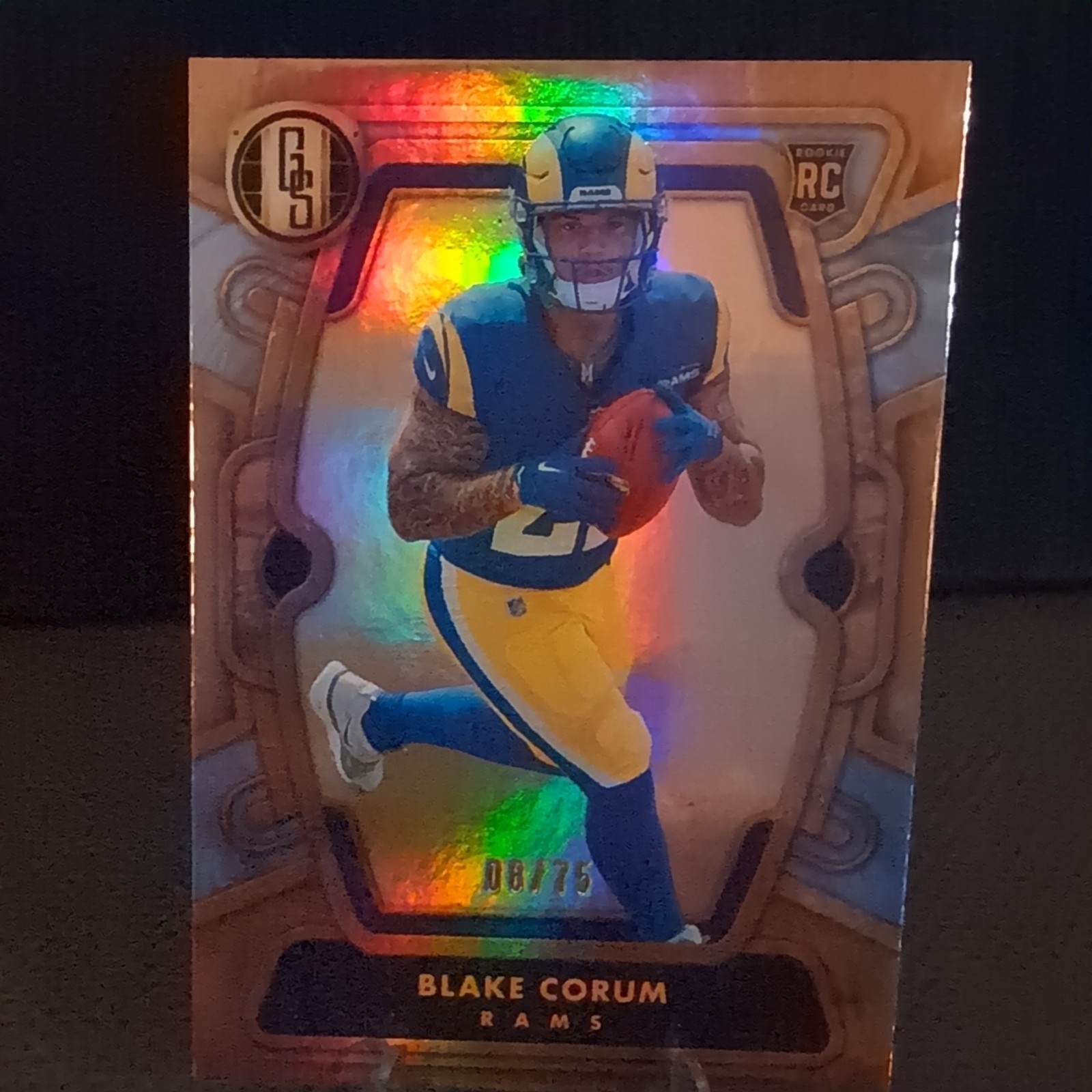 2024 Panini Gold Standard Blake Corum RC Platinum Rookie /75 Rams
