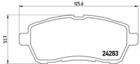 2X Brembo Bremsbelagsatz, Scheibenbremse P 24 072 FüR Ford Mazda