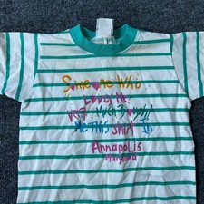 Stanley Michaels Romper Unisex 12 Months Green Striped Cotton Annapolis USA Made