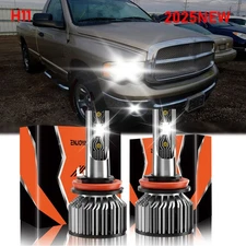 For Dodge Ram 2500 2009-2010 Front LED Headlight Kit Low Beam Combo Bulbs 6500K