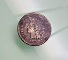 DETAILED 1876 INDIAN HEAD CENT - PARTIAL LIBERTY -  KEY DATE