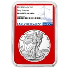 2024-W Proof $1 American Silver Eagle NGC PF69UC ER Blue Label Red Core