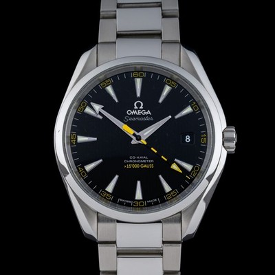 Serviced OMEGA Seamaster Aqua Terra 15000 Gauss Black 41.5mm Auto Men's Watch
