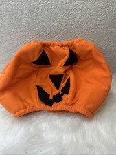 Vintage Build A Bear Workshop Black Orange Pumpkin Outfit Costume FAST SHIPPER