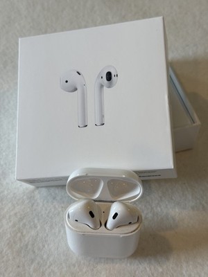 Apple AirPods (A2031 & A2032) 2 w/ Charging Case White (A1602) | eBay