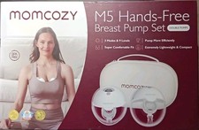 BRAND NEW MOMCOZY M5 HANDS-FREE BREAST PUMP SET DOUBLE PUMPS 3 MODES 9 LEVELS 