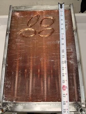 Aluminum Evaporator Radiator With All Copper Fins Used Condition Copper Supp Lot