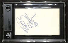 Richard Marx Signed Index Card Beckett Slabbed
