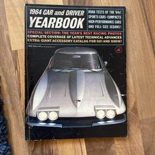 Car And Driver Yearbook 1964 Corvette Stingray Cover Vintage Near Mint Condition Car And Driver Yearbook 1964 Corvette Stingray Cover Vintage Near Mint Condition