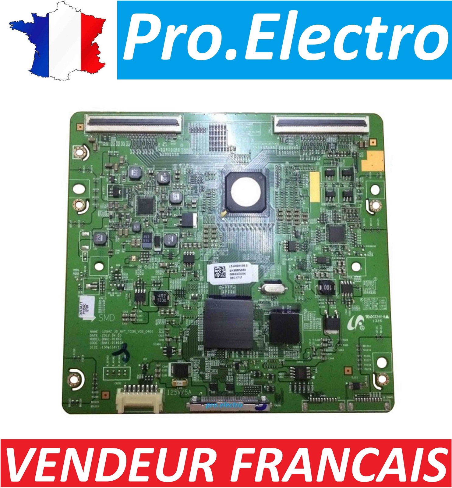 Composant T-CON UE40ES6300U LSJ400HV05 pour dalle LED Samsung 40