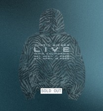 Justin Bieber Official Merch | Coachella | Skylrk ZEBRA Hoodie | XXL 🦓 