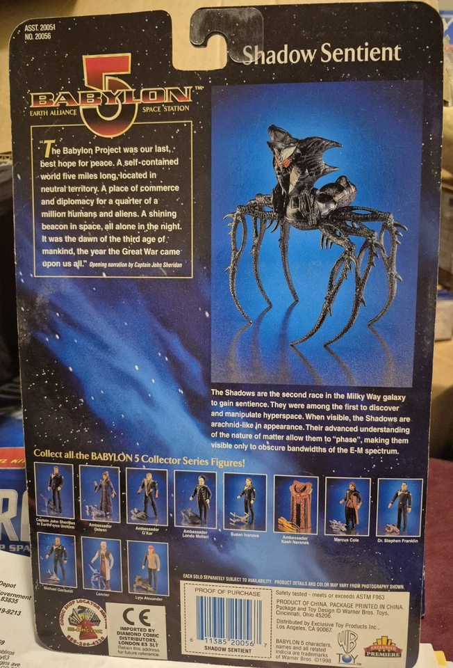 Babylon 5 Shadow Sentient Previews Exclusive Figure Rare Factory Sealed NMOC - Image 2 of 4