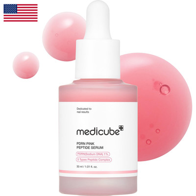 Medicube Salmon Dna Pdrn Pink Peptide Serum Pink Glow Serum Peptide Niacinamide