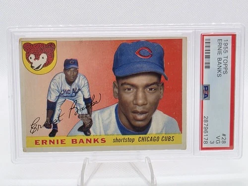 1955 Topps Ernie Banks #28 PSA 3