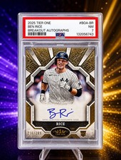 2025 Topps Tier One - Breakout Autographs Ben Rice /249 Pop 2 - None Higher!