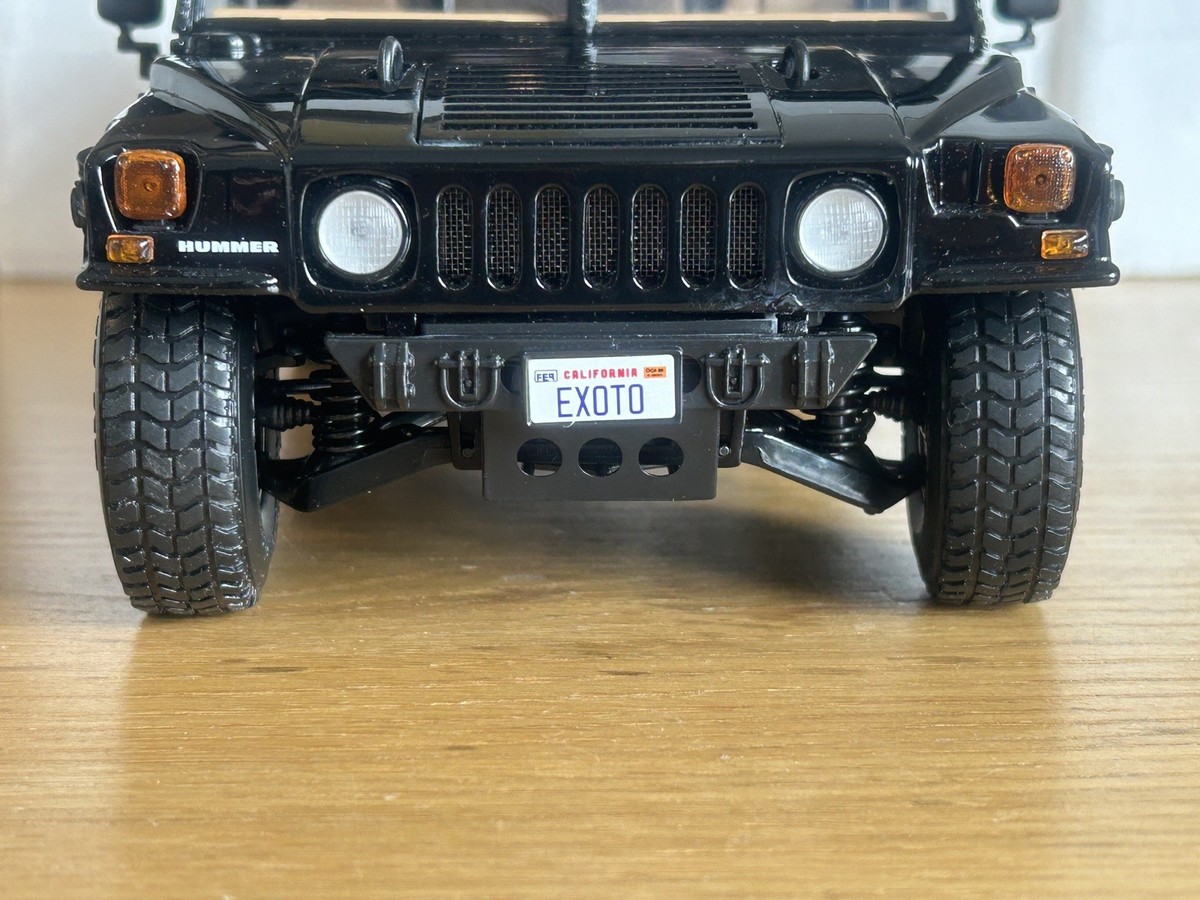 Exoto AM General Hummer Thunder Trac Black H1 1/18 Scale - Boxed