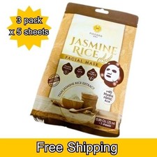 PINNARA JASMINE RICE FACIAL MASK 3 PACKS x 5 SHEETS