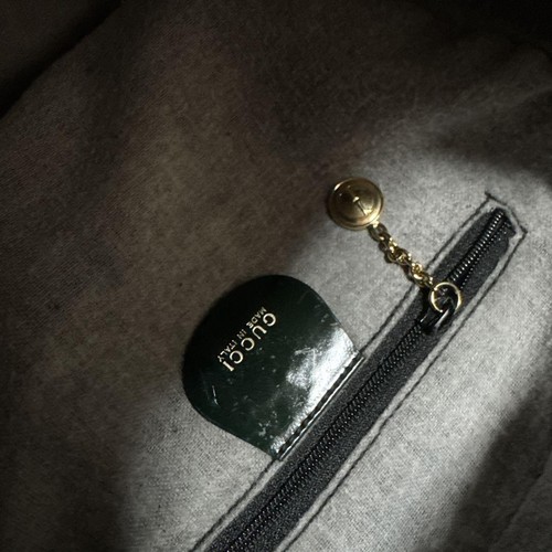 GUCCI Vintage Retro Shoulder Bag with Bamboo Green Handle - Picture 4 of 9