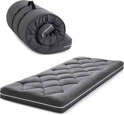 4'' Twin Floor Mattress Topper, Gel Memory Foam, Portable Roll-Up Sleep Pad