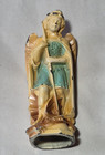 VINTAGE PAINTED METAL SAINT MICHAEL THE ARCHANGEL STATUE  5 Inches — photo 5