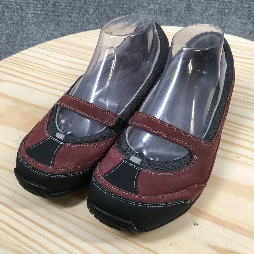 Zapatos Ahnu para mujer 7,5 informales sin cordones cómodos Mary Jane planos 2310MERL borgoña Foto 3 de 4