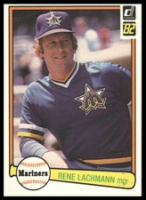 1982 Donruss #600 Rene Lachemann Seattle Mariners