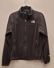 The North Face Windwall Jacket Womens L Fleece Black Full Zip Mock Neck