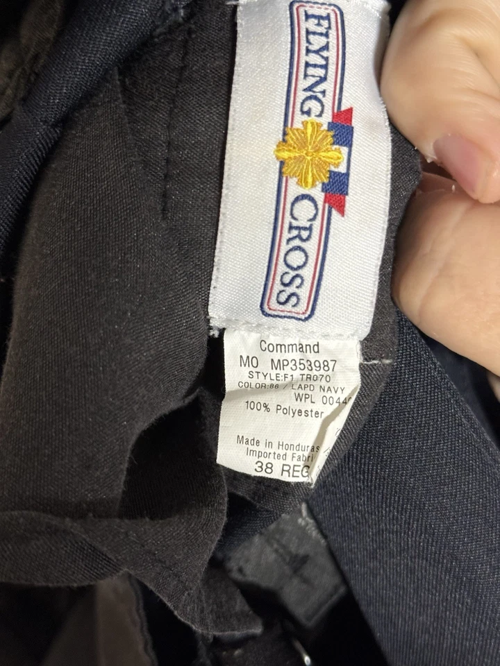 Лот (4) Flying крест команды мужские брюки свободы гибкий пояс «LAPD темно-синий - Изображение 2 из 4