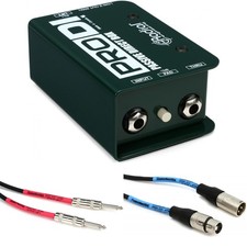Radial ProDI 1-channel Passive Instrument Direct Box and Cables Bundle