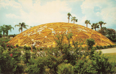Busch Gardens Geodesic Dome - Tampa Florida FL - Postcard