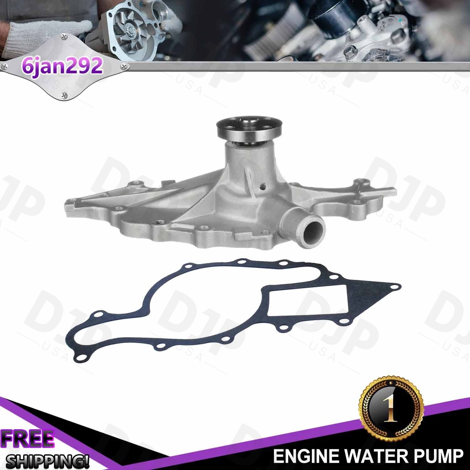 Coolant Water Pump for 1986-1995 Ford Taurus Mercury Sable 3.0L w/Gasket OHV