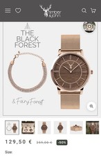 Konvolut Timber & Jack Uhr mit Diamantarmband 18k Rose vergoldet Swiss movement