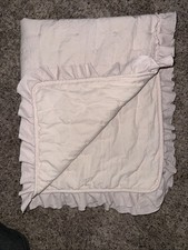 SL Home Fashions Infant Girl's Solid Dusty Rose Quilt Comforter 30" x 40" NEW