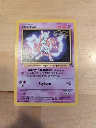 Mewtwo 3 promo Vintage WOTC Black Star Promo (1999) Pokemon First Movie - MP