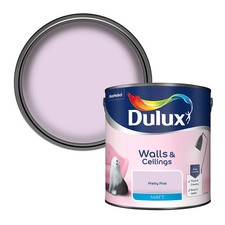 Dulux Walls & Ceilings Pretty Pink Matt Emulsion Paint, 2.5L 8.60 per litre