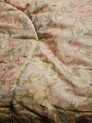 JESSICA MCCLINTOCK TARA ROSE CREAM FLORAL FULL 4 PIECE   COMFORTER SET NEW