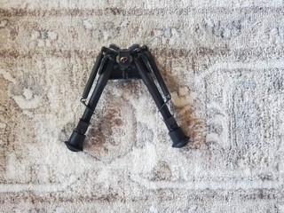 Harris Engineering Bipod Rotating 6" 9" Notched Legs Black S BRM Sling Swivel