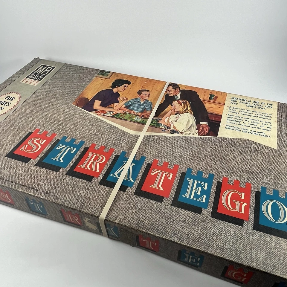 Vintage 1960s Milton Bradley Stratego Board Game Complete Classic - Image 2 of 4