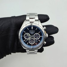 SEIKO SELECTION Chronograph analog solar Stainless Steel strap watch SBPY183