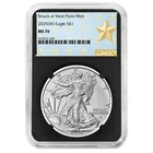 2025 (W) $1 1-oz American Silver Eagle NGC MS70 West Point Star Label Retro Core