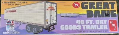 AMT,2-axle refrigerated trailer - MTN-WAY to assemble and paint, 1/24, AMT118...