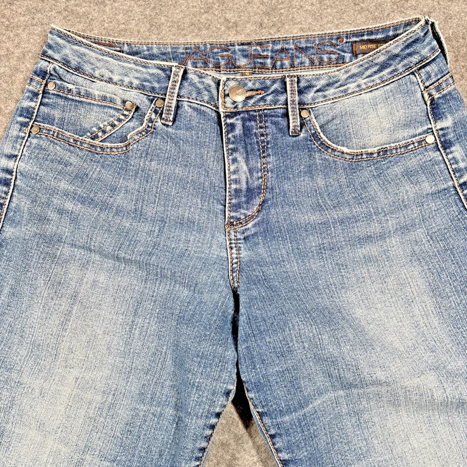 JAG Jeans Mujer Talla 6 (Se Ajusta 30"x31.5") Lavado Medio Tiro Medio Pierna Recta Pantalones Foto 4 de 4