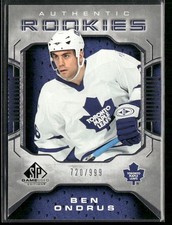 2006-07 SP Game Used Ben Ondrus RC /999 #154 Toronto Maple Leafs